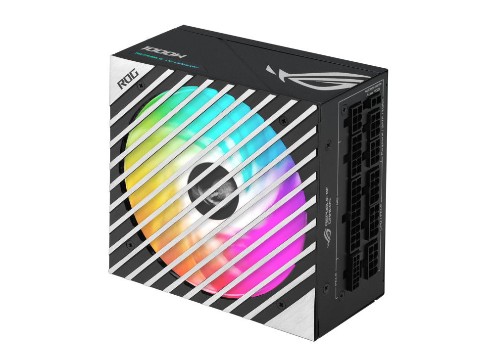 ASUS ROG Loki SFX-L 1000W Power Supply 80 Plus Platinum, Fully Modular 120mm ARGB-Illuminated Fan & Aura Sync, ROG Heatsinks Black ASUS ROG Loki SFX-L 1000W Power Supply 80 Plus Platinum, Fully Modular 120mm ARGB-Illuminated Fan & Aura Sync, ROG Heatsinks Black